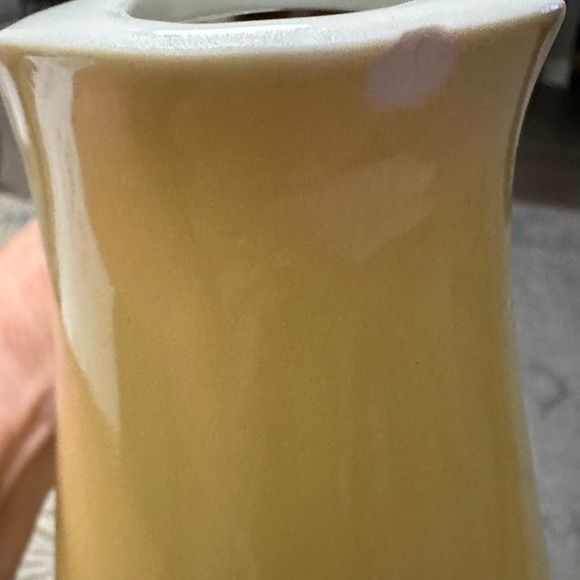 Hall Vintage Fantastic Pitcher Water Iced Tea Pottery USA Bright Yellow MCM - Picture 4 of 6